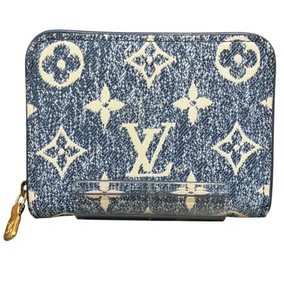 Pre-owned Louis Vuitton Monogram Denim Blue Denim Coin Purse/coin Case ()