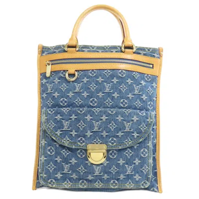 Pre-owned Louis Vuitton Monogram Denim Blue Monogram Denim Tote Bag ()