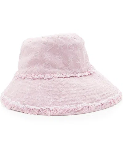 Pre-owned Louis Vuitton Monogram Denim Bucket Hat - Size L (authentic Pre-loved)