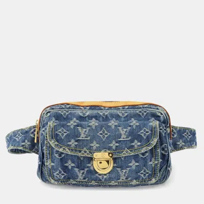 Pre-owned Louis Vuitton Monogram Denim Bum Bag Waist Pouch/body Bag Blue