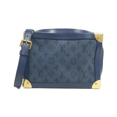 Pre-owned Louis Vuitton Monogram Denim Navy Monogram Denim Shoulder Bag ()