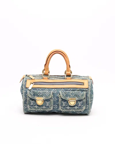 Pre-owned Louis Vuitton Monogram Denim Neo Speedy Bag