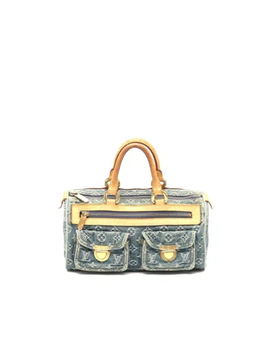 Louis Vuitton Monogram Denim Neo Speedy Bag In Blue