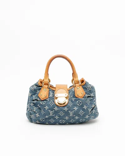 Pre-owned Louis Vuitton Monogram Denim Pleaty Handbag