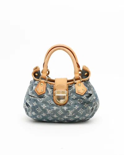 Pre-owned Louis Vuitton Monogram Denim Pleaty Handbag