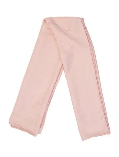 Pre-owned Louis Vuitton Monogram Denim Shine Silk Scarf In Pink