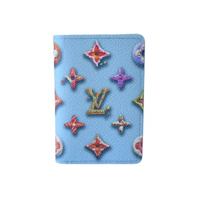 Pre-owned Louis Vuitton Monogram Donuts Pocket Organizer Blue