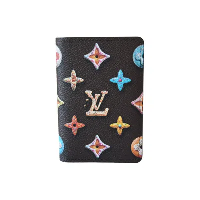 Pre-owned Louis Vuitton Monogram Donuts Pocket Organizer Brown