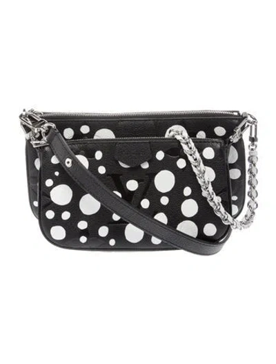 Pre-owned Louis Vuitton Monogram Dots Infinity Multi Pochette Accessoires In Black