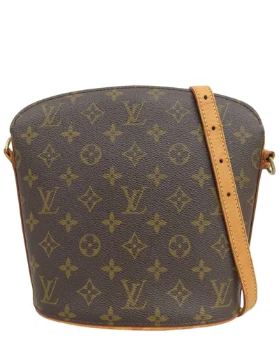 Louis Vuitton 2001 Monogram Drouot Shoulder Bag In Brown