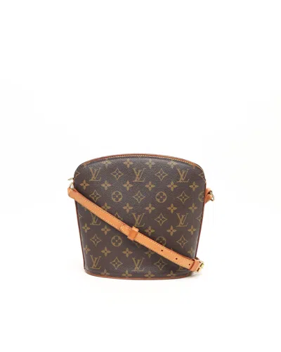 Pre-owned Louis Vuitton Monogram Drouot Bag In Brown