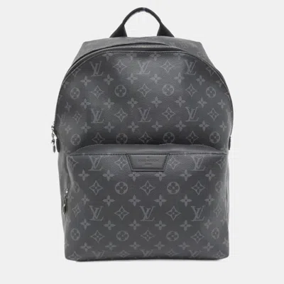 Pre-owned Louis Vuitton Monogram Eclipse Backpack In Black
