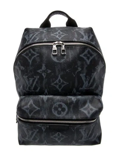 Pre-owned Louis Vuitton Monogram Eclipse Backpack In Black
