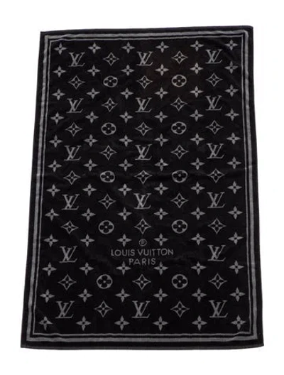 Pre-owned Louis Vuitton Monogram Eclipse Beach Towel In Multi
