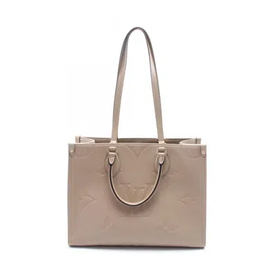 Pre-owned Louis Vuitton Monogram Eclipse Beige Tourterelle Monogram Empreinte Tote Bag ()