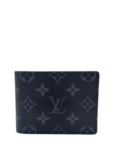 Pre-owned Louis Vuitton Monogram Eclipse Bi-fold Wallet (authentic Pre-loved)