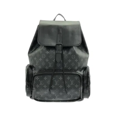 Pre-owned Louis Vuitton Monogram Eclipse Black Coated Canvas Backpack ()