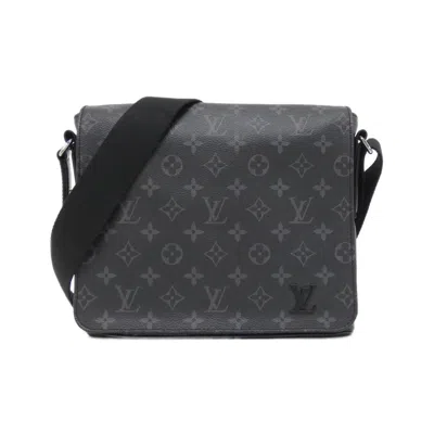 Pre-owned Louis Vuitton Monogram Eclipse Black Coated Canvas Shoulder Bag ()