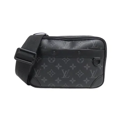 Pre-owned Louis Vuitton Monogram Eclipse Black Coated Canvas Shoulder Bag ()