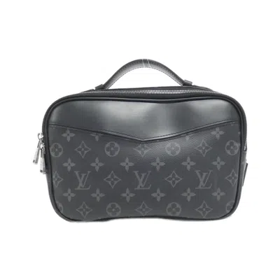 Pre-owned Louis Vuitton Monogram Eclipse Black Coated Canvas Shoulder Bag ()