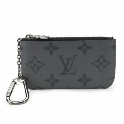 Pre-owned Louis Vuitton Monogram Eclipse Black Gray Monogram Eclipse Coin Purse/coin Case () In Multi