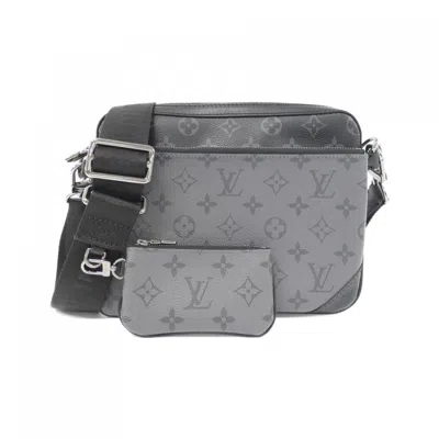 Pre-owned Louis Vuitton Monogram Eclipse Black Gris Coated Canvas Shoulder Bag ()