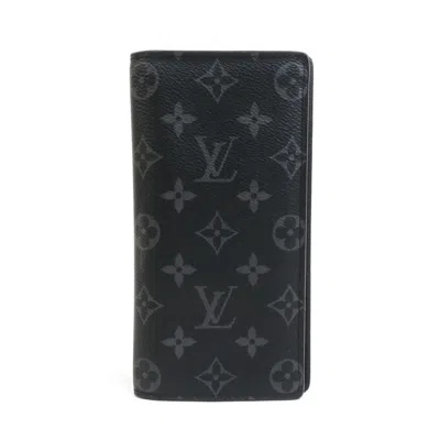 Pre-owned Louis Vuitton Monogram Eclipse Black Monogram Eclipse Long Wallet (bi-fold) ()