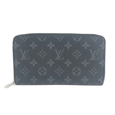 Pre-owned Louis Vuitton Monogram Eclipse Black Monogram Eclipse Long Wallet (bi-fold) ()
