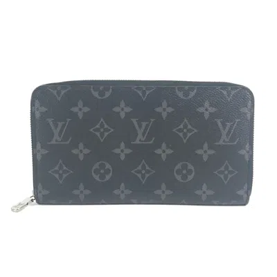 Pre-owned Louis Vuitton Monogram Eclipse Black Monogram Eclipse Long Wallet (bi-fold) ()