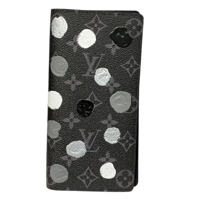 Pre-owned Louis Vuitton Monogram Eclipse Black Monogram Eclipse Long Wallet (bi-fold) ()