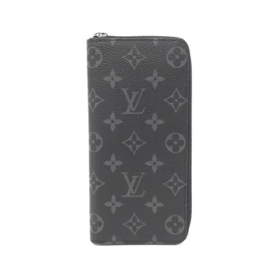 Pre-owned Louis Vuitton Monogram Eclipse Black Monogram Eclipse Monogram Eclipse Long Wallet (bi-fold) (pre-ow