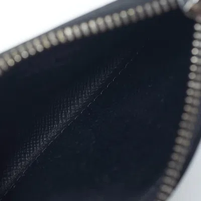 Pre-owned Louis Vuitton Monogram Eclipse Canvas Coin Card Holder In Black