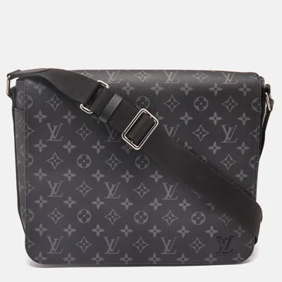 Pre-owned Louis Vuitton Monogram Eclipse Canvas District Bag