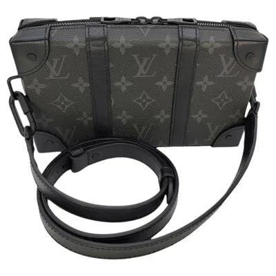 Pre-owned Louis Vuitton Monogram Eclipse Canvas Soft Trunk Wallet In Black