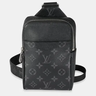 Pre-owned Louis Vuitton Monogram Eclipse Canvas Taigarama Outdoor Slingbag In Black