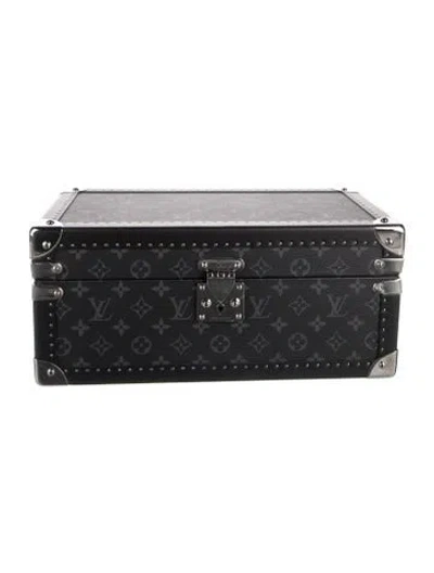 Pre-owned Louis Vuitton Monogram Eclipse Coffret Accessoires In Black