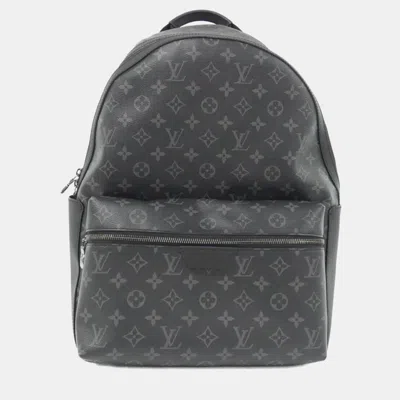 Pre-owned Louis Vuitton Monogram Eclipse Discovery Backpack Mm In Black