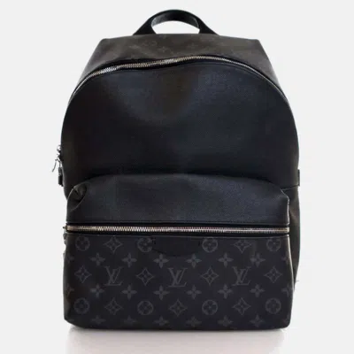 Pre-owned Louis Vuitton Monogram Eclipse Discovery Backpack Pm In Black