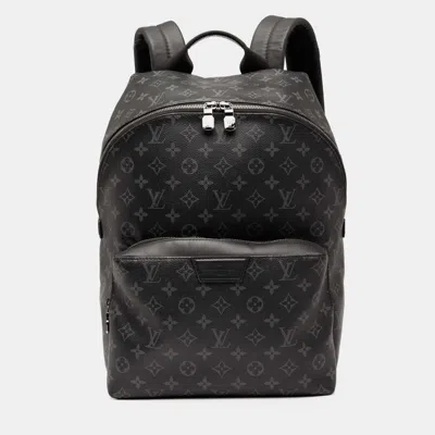 Pre-owned Louis Vuitton Monogram Eclipse Discovery Backpacks In Black