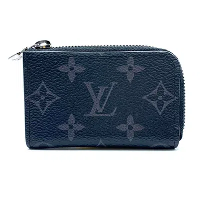 Pre-owned Louis Vuitton Monogram Eclipse Monogram Eclipse Coin Purse/coin Case () In Black