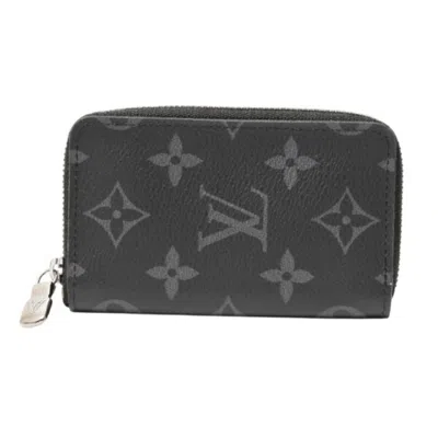 Pre-owned Louis Vuitton Monogram Eclipse Monogram Eclipse Coin Purse/coin Case () In Black