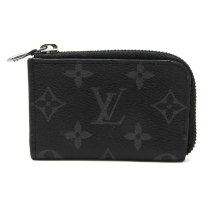 Pre-owned Louis Vuitton Monogram Eclipse Monogram Eclipse Monogram Eclipse Coin Purse/coin Case () In Black