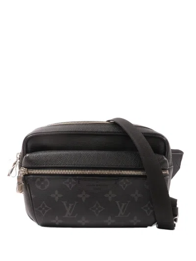 Pre-owned Louis Vuitton Monogram Eclipse Outdoor Belt Bag In Black