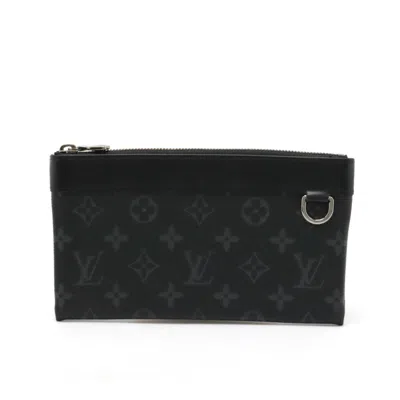 Pre-owned Louis Vuitton Monogram Eclipse Pvc Clutch Bag Pochette Pouch ()