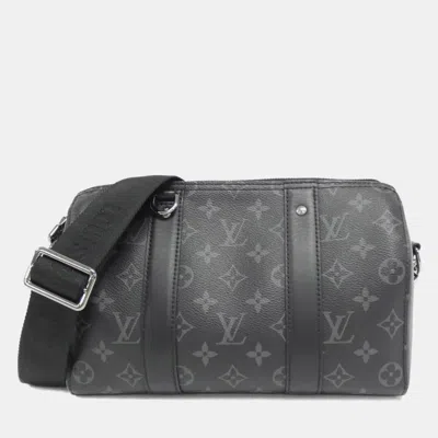 Pre-owned Louis Vuitton Monogram Eclipse Reverse City Keepall Shoulder Bag