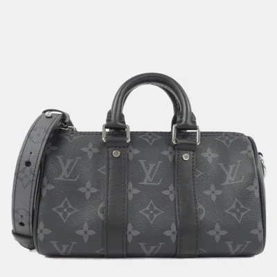 Pre-owned Louis Vuitton Monogram Eclipse Reverse Keepall Xs Boston Bag