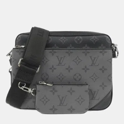 Pre-owned Louis Vuitton Monogram Eclipse Reverse Trio Messenger Shoulder Bag
