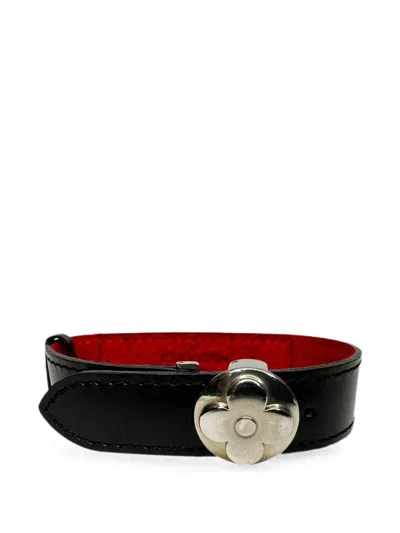 Pre-owned Louis Vuitton Monogram Eclipse Reversible Bracelet In Black