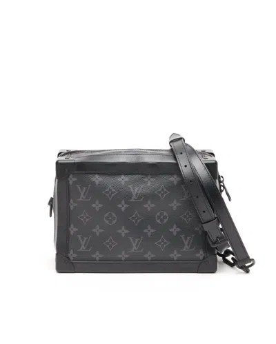 Pre-owned Louis Vuitton Monogram Eclipse Soft Trunk Bag In Black
