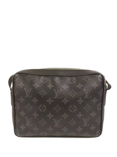 Pre-owned Louis Vuitton Monogram Eclipse Taiga Outdoor Messenger Bag In Black